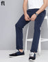 Navy Cotton Imported Stuff Pant Smart Fit